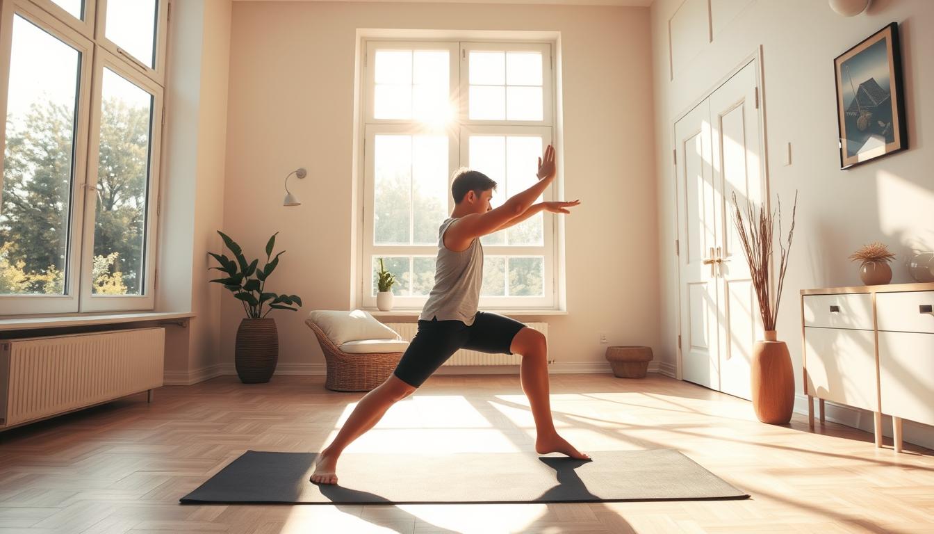 "Morning exercises at home"